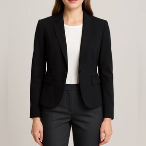 Marc Jacobs Black Fitted Blazer – Size 0 with Satin Pink Lining